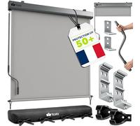 tillvex® Store Vertical pour extérieur et intérieur 180 x 250 cm + Housse de Protection - Store extérieur imperméable avec manivelle pour Balcon, Terrasse et Jardin - Protection Solaire en Aluminium
