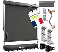 tillvex® Store Vertical pour extérieur et intérieur 200 x 250 cm + Housse de Protection - Store extérieur imperméable avec manivelle pour Balcon, Terrasse et Jardin - Protection Solaire en Aluminium