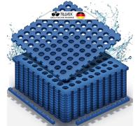 tillvex® Tapis de protection pour piscine 36 pièces avec trous 51x51 cm | Tapis de sol pour piscine et bassin | Tapis de piscine Tapis de sol pour extérieur | Tapis de protection pour piscine