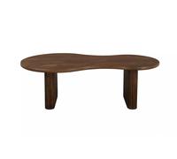 TILON - Table basse organique en bois marron Marron