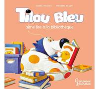 Tilou bleu aime lire à la bibliothèque