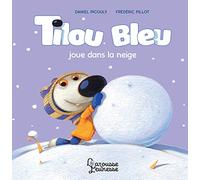 Tilou bleu joue dans la neige