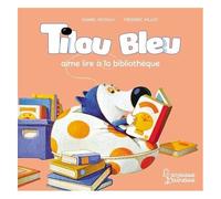 Tilou bleu aime lire à la bibliothèque