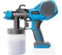 Tilswall HVLP Pistolet à peinture électrique avec débit de 550 ml/min, 4 buses et 3 modèles, compatible avec batterie Makita de 18 V (sans batterie)