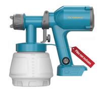 Tilswall Pistolet a Peinture Dreamer400 sans Fil sans Batterie 1000ml Bleu | Pour Makita, 2 buses, 3 modes de pulvérisation, pour peinture murale et bois, Paint Spray Gun, sans obstruction, vernis fin