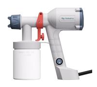 Tilswall Pistolet a Peinture Électrique - Pulvérisateur de Peinture Ultra-Léger avec Réservoir Détachable 600ml, 2 Buses & 3 Motifs pour la Peinture de Maison, Meubles, Murs & Clôtures, Blanc