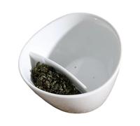 Tilt Tea Cup, 350ml Ceramic Mug, Funny Tilting Drinkware, Tea Infuser Cup,