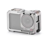 TILTA Action 5 Pro Cage, Cage de caméra complète Compatible avec DJI Osmo Action 5 Pro, Action 4 et Action 3 avec goupilles 1/4"-20 et récepteur à Chaussure Froide - Gris Titane TA-T72-FCC-TG