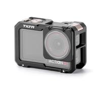 TILTA Action 5 Pro Cage, Cage de caméra complète Compatible avec DJI Osmo Action 5 Pro, Action 4 et Action 3 avec goupilles 1/4"-20 et récepteur à Chaussure Froide - Noir TA-T72-FCC-B