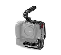 TILTA Camera Cage Compatible avec BMCC 6K avec poignée supérieure Xeno, Support pour Disque SSD, Support pour Canne à pêche et Adaptateur HDMI 90 degrés Kit de Base TA-T64-B-B