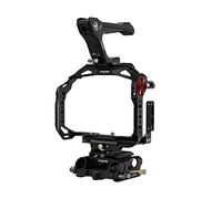 TILTA Camera Cage Compatible avec Le kit de Base Canon R6 Mark II avec poignée supérieure compacte OTAN, Adaptateur de Plaque de Base LWS et Plaque de Base LWS Universelle de 15 mm - Noir TA-T45-A-B