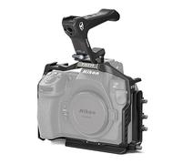TILTA Camera Cage Compatible avec Nikon Z8, avec poignée supérieure compacte OTAN, Fixation pour Rail OTAN 18 mm et Pince pour câble HDMI et USB-C Kit léger - Noir TA-T55-A-B