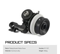 TILTA FF-T07 Mini Pocket Follow Focus 2.0 Zoom Système de contrôle pour DSLR Sony A7figured A7S3 FX3 FX30 C70 R5C GH6 BMPCC 46K Camera jos - Type FF-T07
