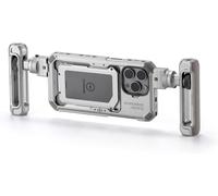 Tilta Khronos Phone Cage Pour Iphone 15 Pro Max Avec Poignée Réglable, Support Vidéo Mobile En Alliage D'Aluminium, Étui Pour Smartphone, Stabilisateur - Blanc Titane Tk-Ip15-Pma-T[VIT694863]