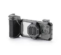 TILTA Khronos TK-IP15-PC-SG Cage de téléphone pour iPhone 15 Pro avec système de refroidissement, poignée Focus PD, plateau de filtre à dégagement rapide et filtre magnétique FSND 0,6/1,2, étui pour