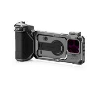 TILTA Khronos TK-IP16-PA-SG Cage de téléphone compatible avec iPhone 16 Pro avec poignée Focus PD, plateau de filtre à dégagement rapide et kit portable de filtre FSND magnétique - Gris sidéral