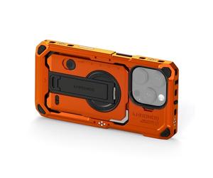 TILTA Khronos TK-IP16-PFC-O Cage de téléphone pour iPhone 16 Pro en alliage d'aluminium, stabilisateur de coque pour smartphone pour enregistrement vidéo/vlog/vidéographie - Orange
