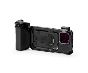 TILTA Khronos TK-IP16-PMA-B Cage de téléphone compatible avec iPhone 16 Pro Max avec poignée Focus PD, plateau de filtre à dégagement rapide et kit portable de filtre FSND magnétique - Noir