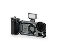 TILTA Khronos TK-IP17-PMA-SG Coque pour iPhone 17 Pro Max, cage de téléphone compatible avec iPhone 17 Pro avec poignée Focus PD, polarisateur magnétique et panneau LED - Gris sidéral