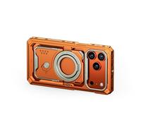 TILTA Khronos TK-IP17-PMFC-O Coque pour iPhone 17 Pro Max avec lanière de téléphone et protecteur d'écran pour vidéographe vidéo, orange