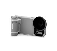 TILTA Khronos TKL-IP17-PB-LG - Étui de téléphone compatible avec iPhone 17 Pro avec poignée de contrôle Lite, filtre ND et plaque arrière magnétique, gris clair