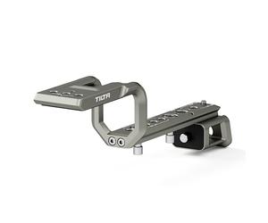 TILTA Support d'extension XLR pour Sony FX3 XLR-H1 Poignée supérieure avec Sabot Froid, OTAN, filetages 1/4"-20 et 3/8"-16 avec Points de repère - Gris Titane TA-T13-XLR-TG
