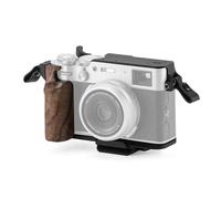 TILTA X100VI Cage pour appareil photo vintage compatible avec Fujifilm X100VI Kit de voyage avec plaque de montage avec poignée en bois, adaptateur ARCA et plaque de protection supérieure Noir