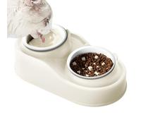 Tilted Cat Food Bowls, 15 Degree Tilted Pet Bowls, Raised Pet Puppy Bowls, Anti Vomiting Pet Dishes, Tilted Ceramic Dog Food Bowls with Anti Vomiting Design for Small Medium Large Dogs and Cats