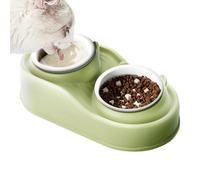 Tilted Cat Food Bowls, 15 Degree Tilted Pet Bowls, Raised Pet Puppy Dishes, Anti Vomiting Dog Bowls, Double Pet Bowls for Dogs, Ceramic Double Pet Bowls, Raised Feeding Bowls for Cats,