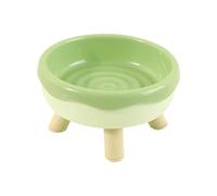 Tilted Elevated Cat Bowl, Donut Design Raised Food & Water Dish, Backflow Prevention, Anti-Slip Base, Single Pet Feeder, Crafted from PP Material, 5.63x5.63x3.35inches