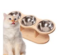 Tilted Raised Cat Food Bowls for Indoor Cats, Orthopedic Pet Food Stand Anti-Vomiting, Non-Slip Raised Cat Bowls for Comfortable Feeding, Bowls for Better Digestion and Posture Support