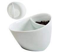 Tilted Tea Infuser, Funny Ceramic Table Decor, 4.92x3.54 inches 12oz Mug Brewer Cup with Sturdy Material, Home Accessory with Modern Design, Kitchen Gear Practical Style, Tea Steeping for Living Room