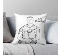 Tim Bradford The Rookie Tv Taie d'oreiller carrée en polyester et lin velours Fermeture éclair créative Housse de coussin décorative pour canapé