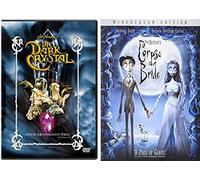Tim Burton Corpse Bride & Dark Crystal DVD Set / Classic Family Movie Bundle Double Feature