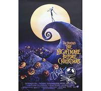 Tim Burton Impression photo signée The Nightmare Before Christmas 30,5 x 20,3 cm Format A4