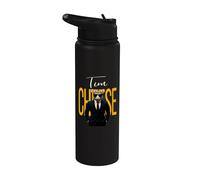 Tim Cheese - Souris drôle d'agent secret Brainrot Slang Gaming Stainless Steel Insulated Water Bottle