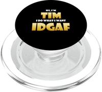 Tim Costume IDGAF Meme Personalized First Name Timmy Joke PopSockets PopGrip pour MagSafe