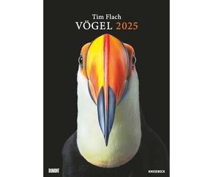 Tim Flach: Vögel 2025 - Posterkalender von DUMONT- Vogel-Porträts von Tim Flach - Poster-Format 50 x 70 cm
