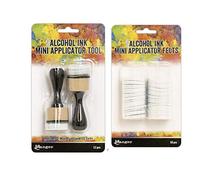 TIM Holtz Alcool d'encre Mini Applicateur Outil et de remplacement de feutre Bundle (lot de 2 pièces) Applicator Tools and 50 Felts