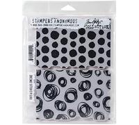 Tim Holtz Cling Stamps 7"X8.5"-Dots & Circles