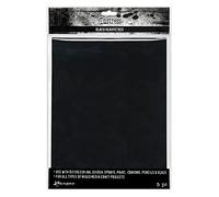 Tim Holtz Distress Black Heavystock 5/Pkg-8.5"X11"
