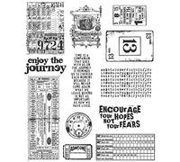 Tim Holtz Grand s'accrochent Rubber Stamp Set-Aller Quelque Part