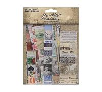 Tim Holtz Idea-Ology Collage Strips 1.5"X6" 30/Pkg-