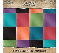 Tim Holtz idea-ology Kraft-Stock Metallic Jewels Paperie, Papier, Multicolore, Taille L
