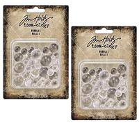 Tim Holtz Idea-Ology Lot de 2 paquets de 120 bulles transparentes Halloween 2022