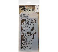 Tim Holtz Layered Stencil 4.125"X8.5"-Grime -THS-130