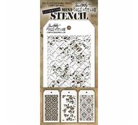 Tim Holtz Lot de 3 mini pochoirs en couches #4