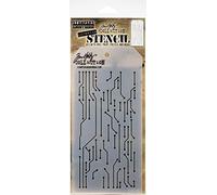 Tim Holtz - Pochoir Anon à couches de circuits - Taille unique