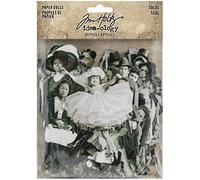 Tim Holtz Poupées en papier pour loisirs créatifs, multicolore, 17,8 x 13 x 3 cm