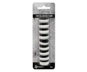 Tim Holtz Ranger Distress Tiny Mélange de Mousse 9 pièces, Blanc, 14 x 2,5 cm, Set